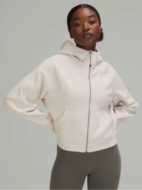 Scuba Oversized Full Zip - White Opal M/L